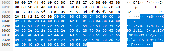 A signed LDAP PDU with DIGEST-MD5 authentication